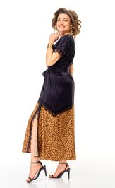 Платье Anastasia 1368 золото/черничный