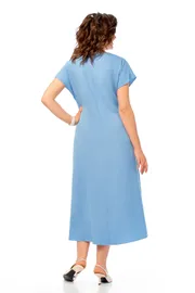 Dress Olga Style #S1019 goluboj