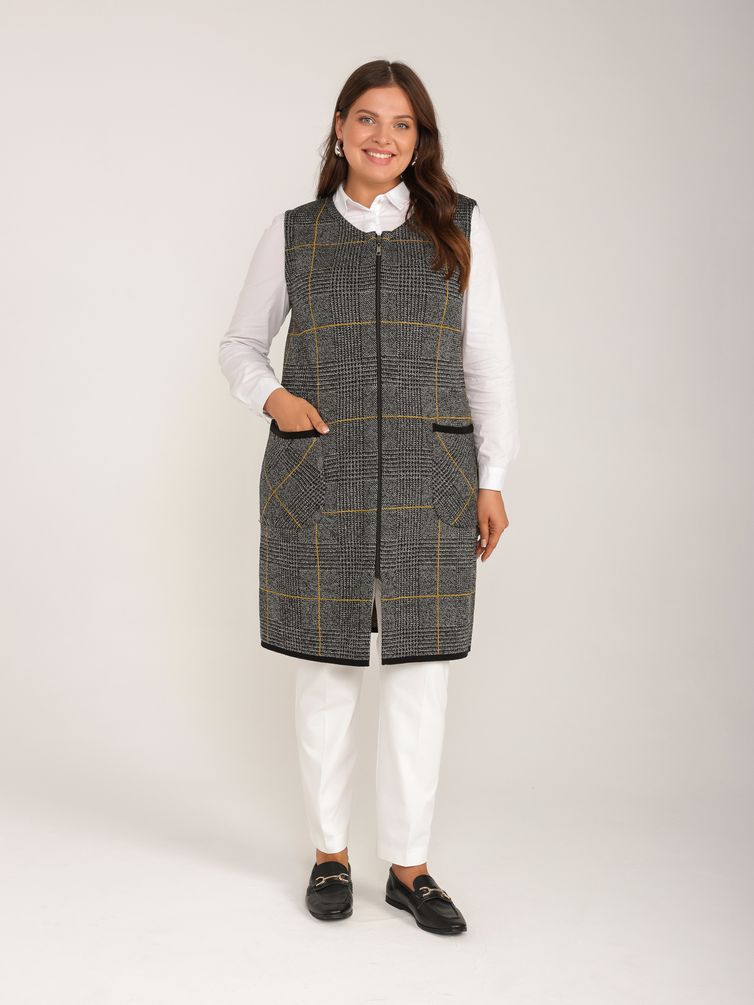 Swetry, kardigany, żakiety BONADI #1926 gorchica