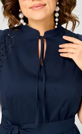 Платье EVA GRANT 7297 синее