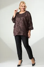 Блузка Angelina & Company арт. 637/4 шоколад