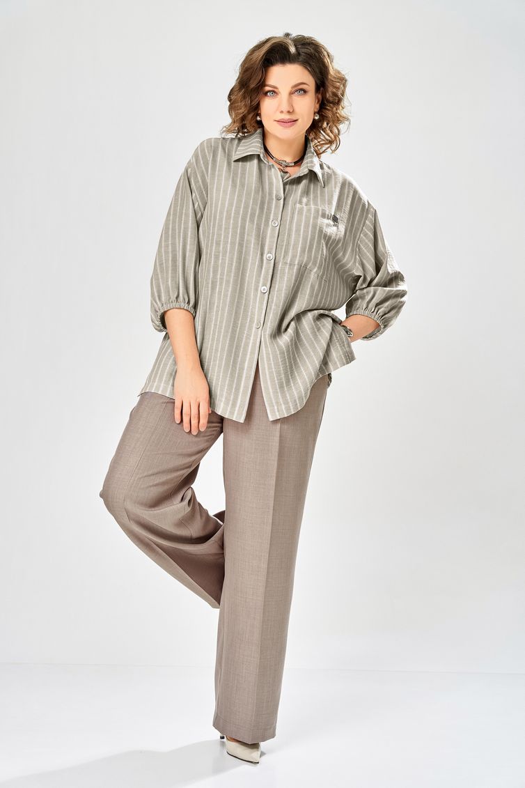 Комплект Ольга Стиль арт. С1017 хаки-коричневый