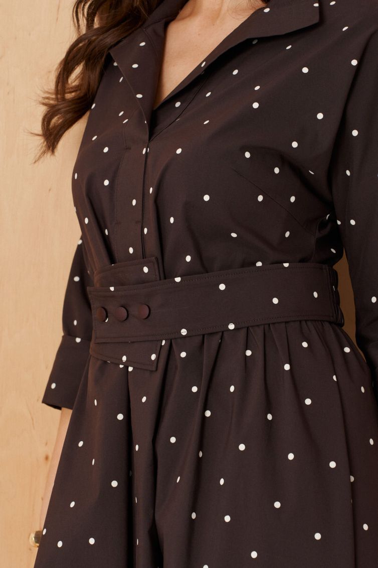 Платье PND арт. 89080 коричневый