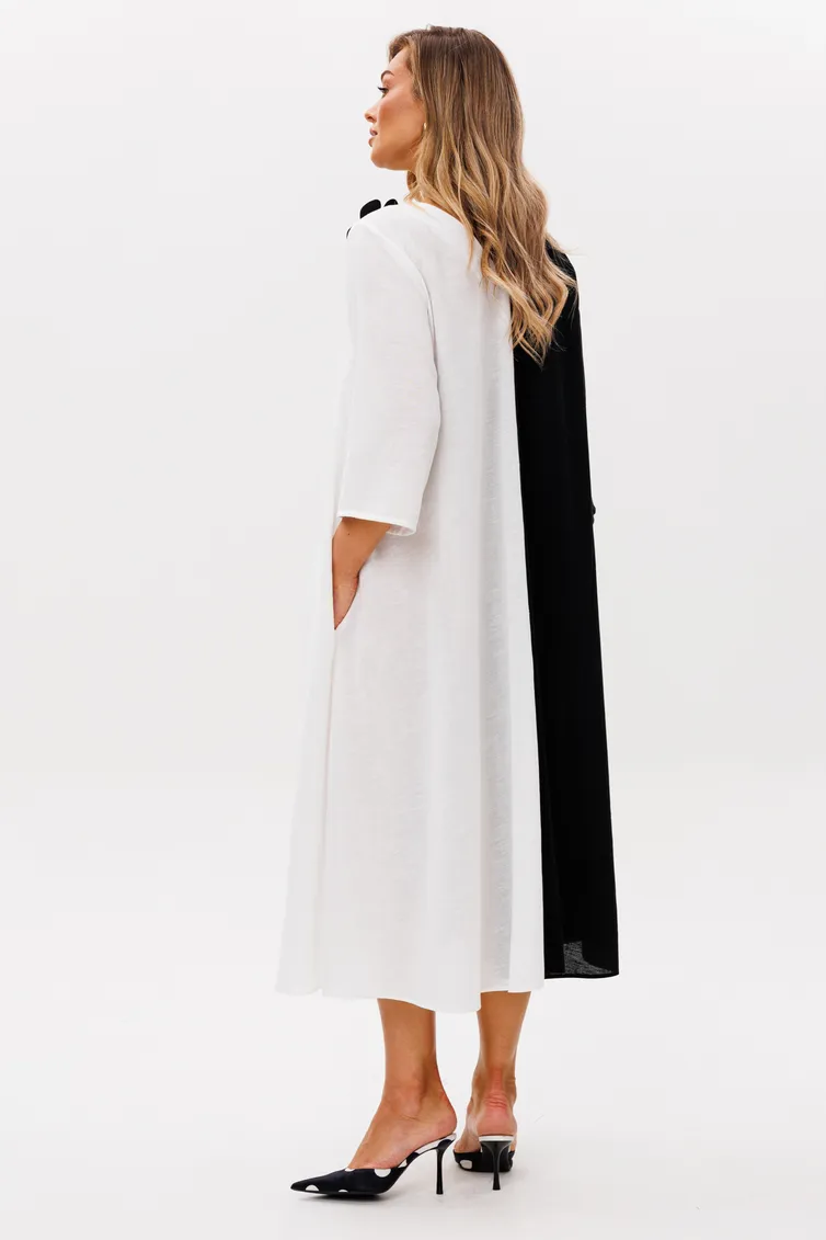 Dress Anastasia #1243 plate cherno-belyj