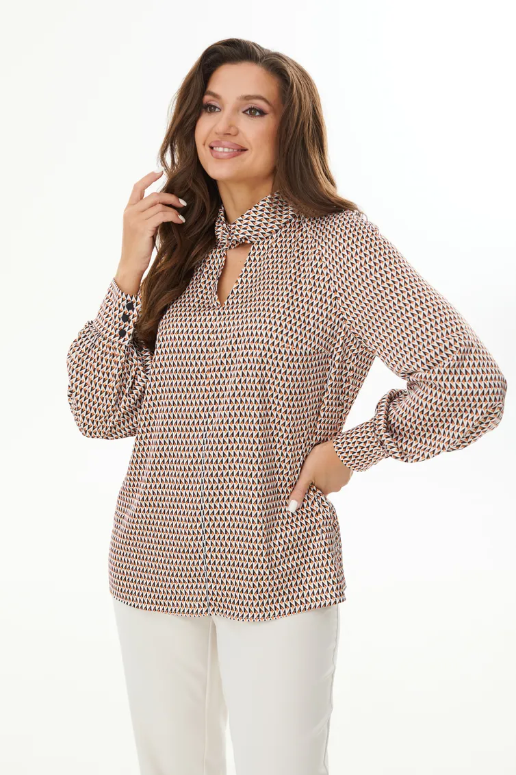 Bluzka MALI #623-054 ryzhij romb