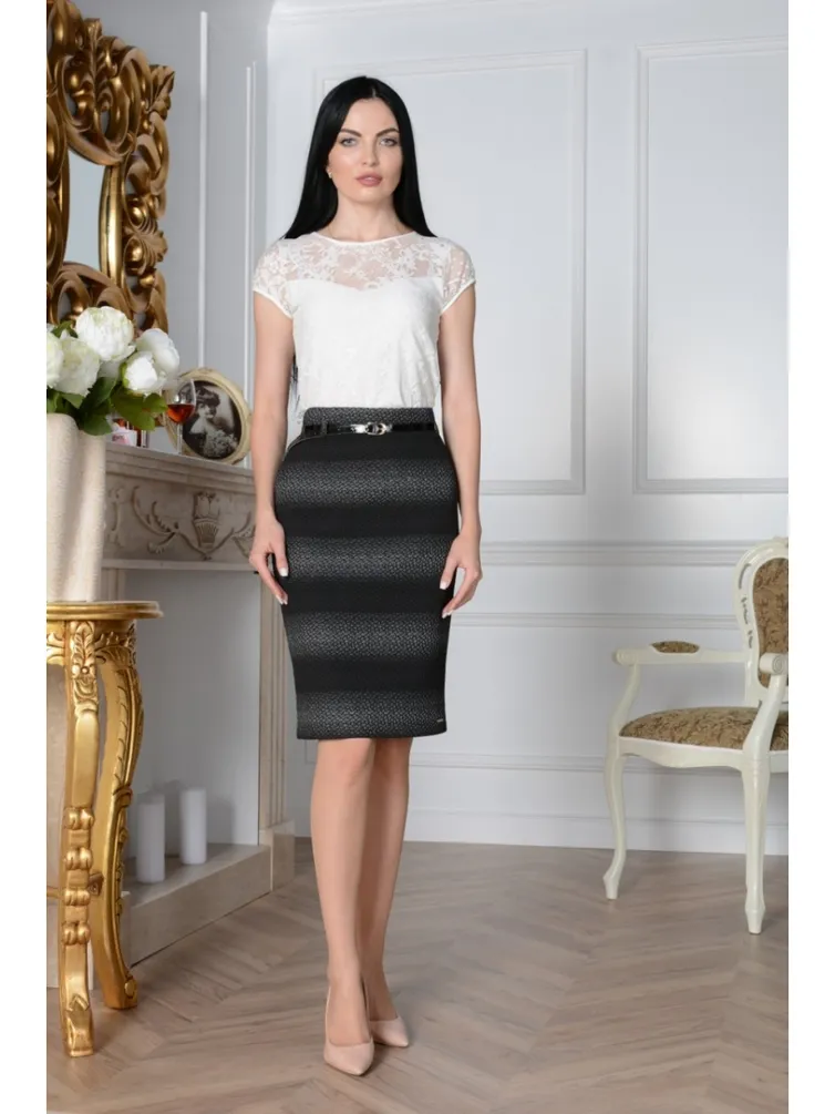 Spódnica Elite Moda #3314 seryj