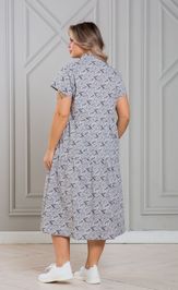 Dress NOVITA 1338-1 seryj