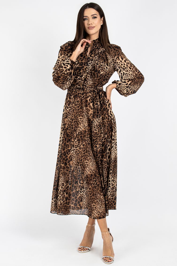 Sukienka VIZAVI #813.2 leopard