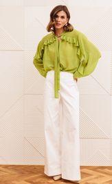 Блузка GIZART 15410 салатовый