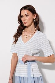 Платье Люше арт. 4378 голубой