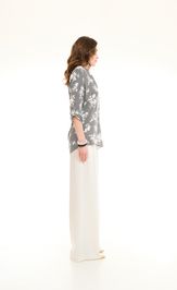 Blouse Elema 2K-1451 chyorno-belyj print 170