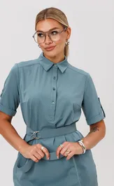 Платье Anelli Laurel 1651 винтажный голубой