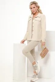 Bluzki, tuniki DS Trend #R-0114-0278 (velvetovaya bezhevaya)