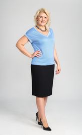 Blouse BONADI 1854 goluboj