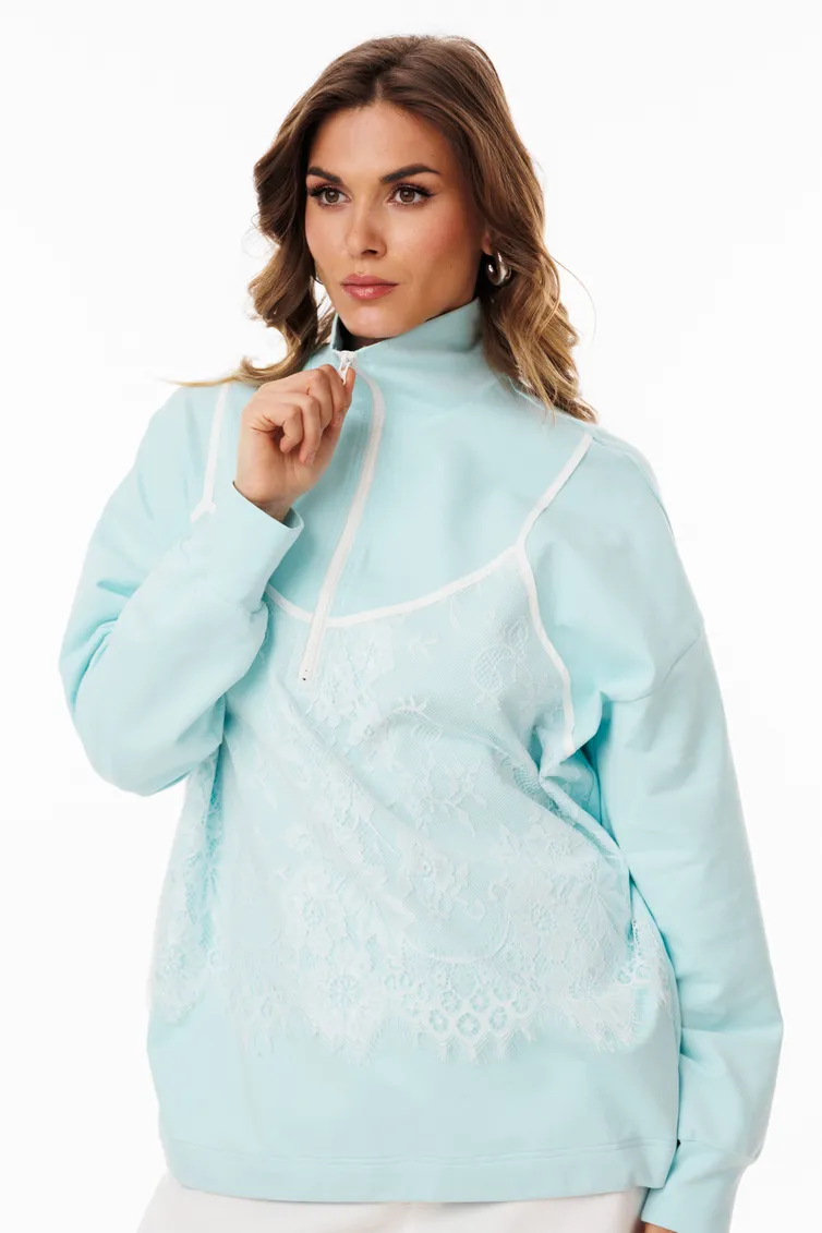 Jumper EOLA #3056 dzhemper mentol