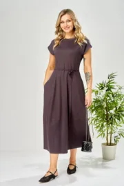 Платье Ava fashion арт. М-199 баклажановый