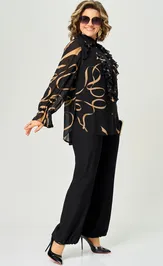 Blouse EVA GRANT 9019 print lenty