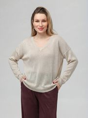 Джемпер Romgil арт. РВ0344-ХМ5 молочный, серебро