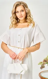 Платье Ava fashion М-190 молочный