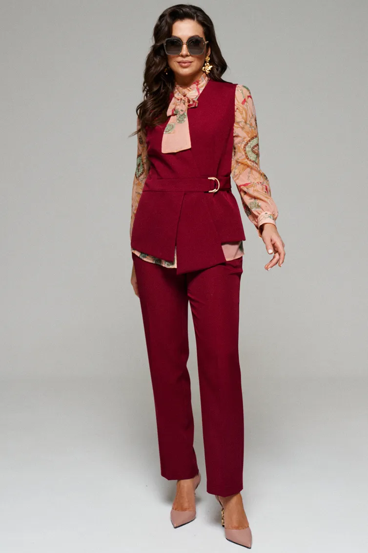 Garnitur Beautiful & Free #6130 bordo