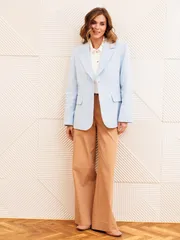 Suit GIZART #5377 goluboj, mokko muss