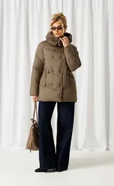 Coat Beautiful & Free 1018 xaki