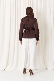 Блузка Panda арт. 119440 коричневый