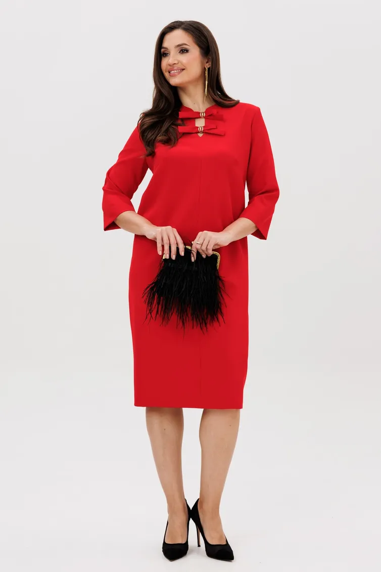 Sukienka Vilena-fashion #1095 krasnyj