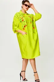 Sukienka SOVA #11181 limon