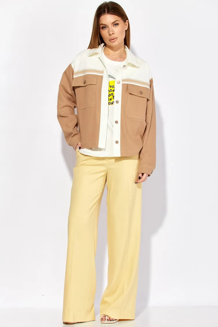 Trousers LAIKONY #L-942-2 slivochnyj