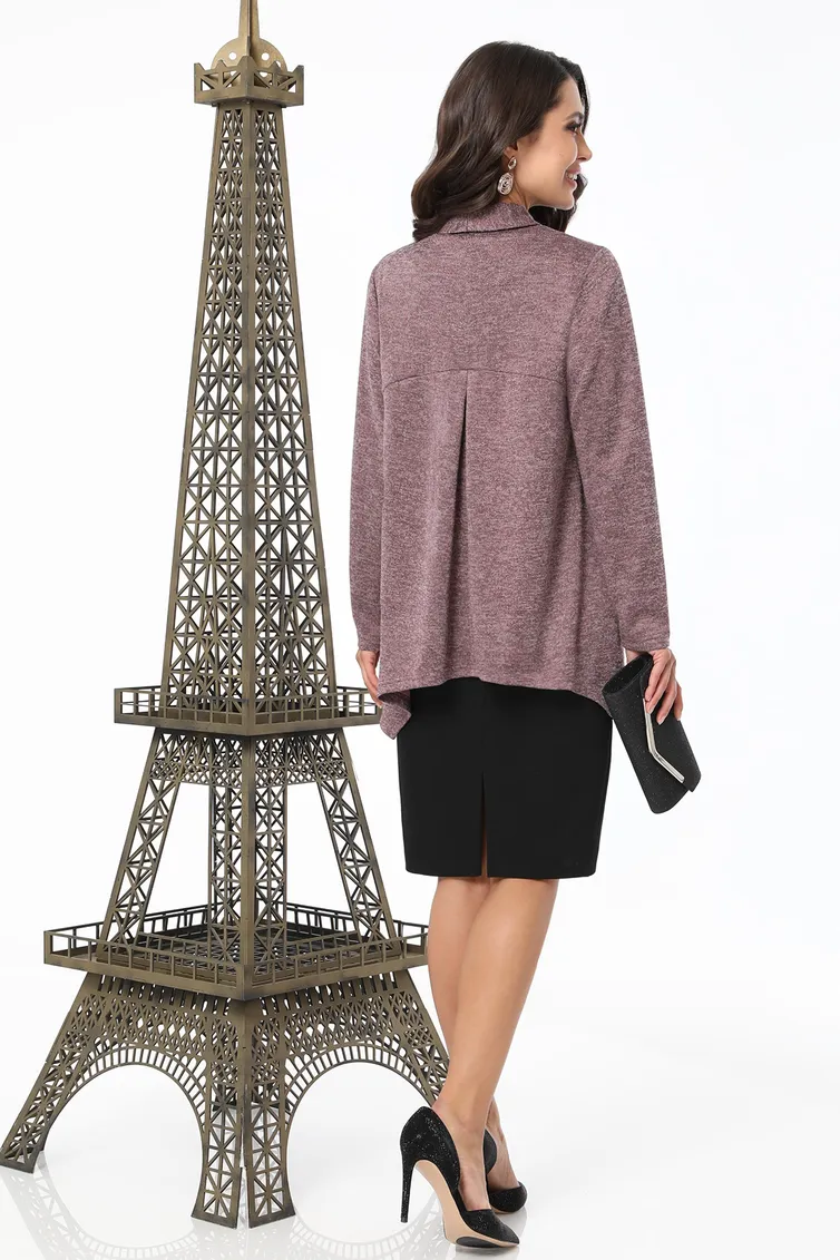 Sweter DS Trend #Kr-0141-0368-02 (raskleshennyj s dlinnymi rukavami)