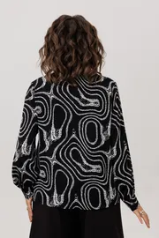 Blouse Anelli Laurel #1663 mramor nero