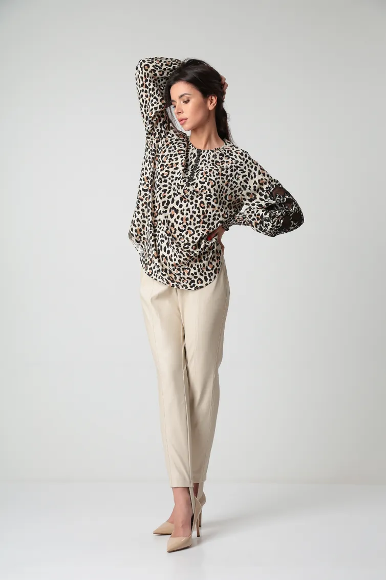 Bluzka SandyNA #130413 leopard