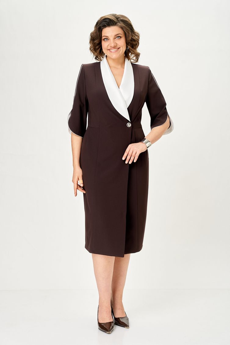 Платье Anastasia MAK арт. 1308 коричневый