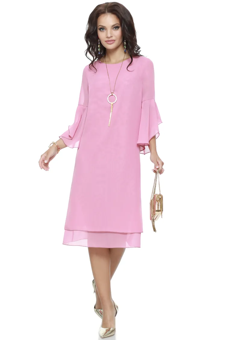Sukienka DS Trend #P-2352 (Tonkaya natura, pink)