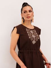 Sukienka Galean Style #894.2 korichnevyj