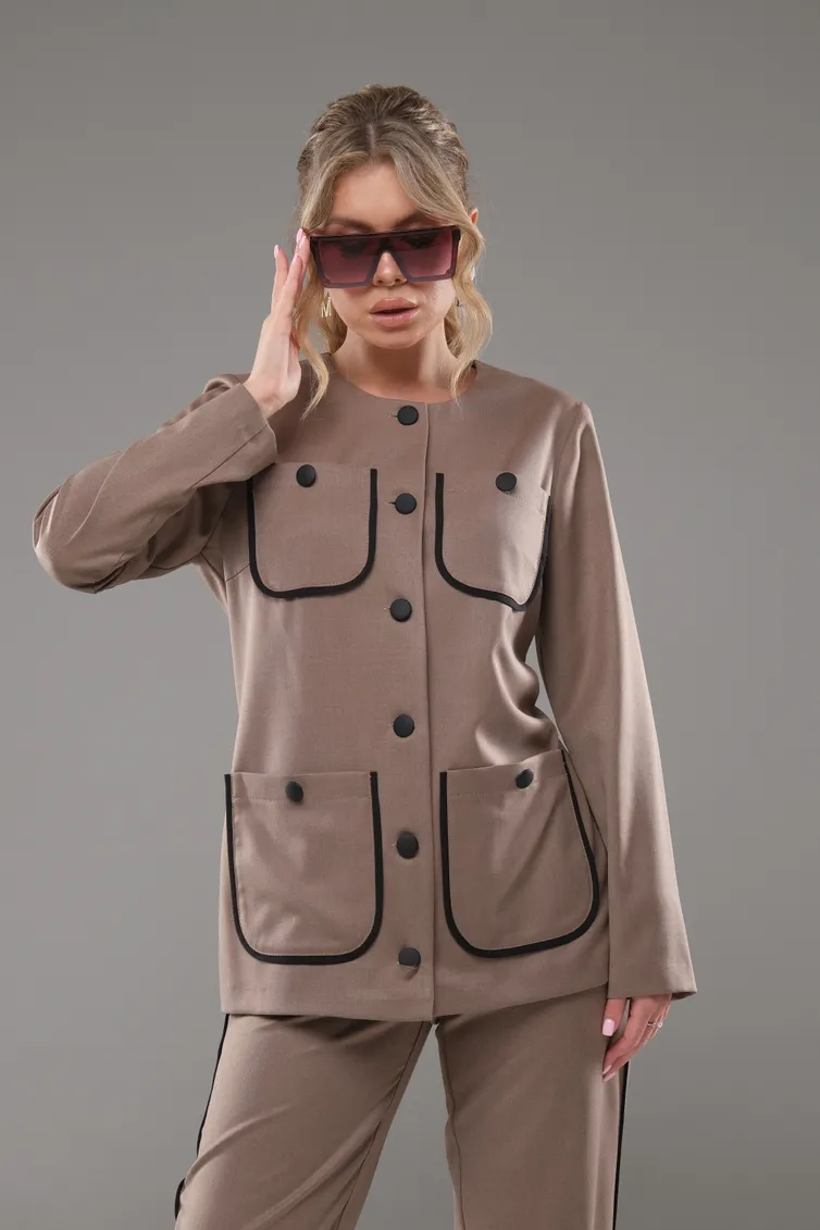Garnitur Galean Style #944 mokko s chernyj