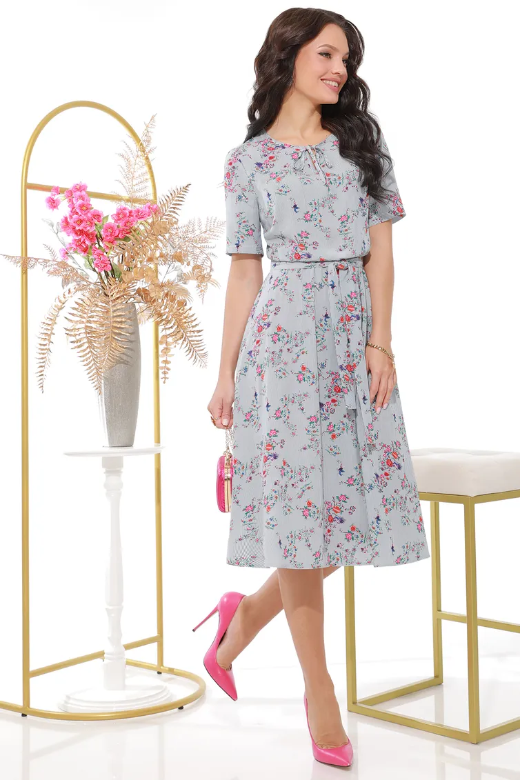 Sukienka DS Trend #P-3766 (Cvetochnyj roman, sharm)