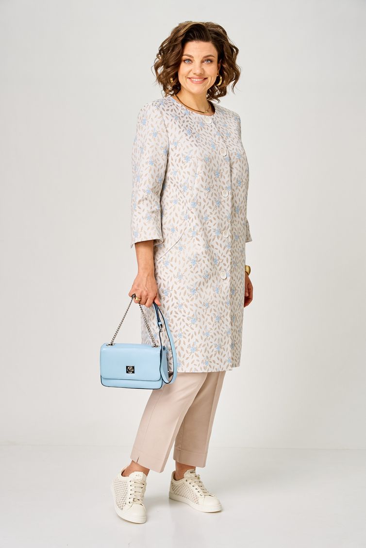 Blazer BelElStyle #727-291 bezhevo-goluboj