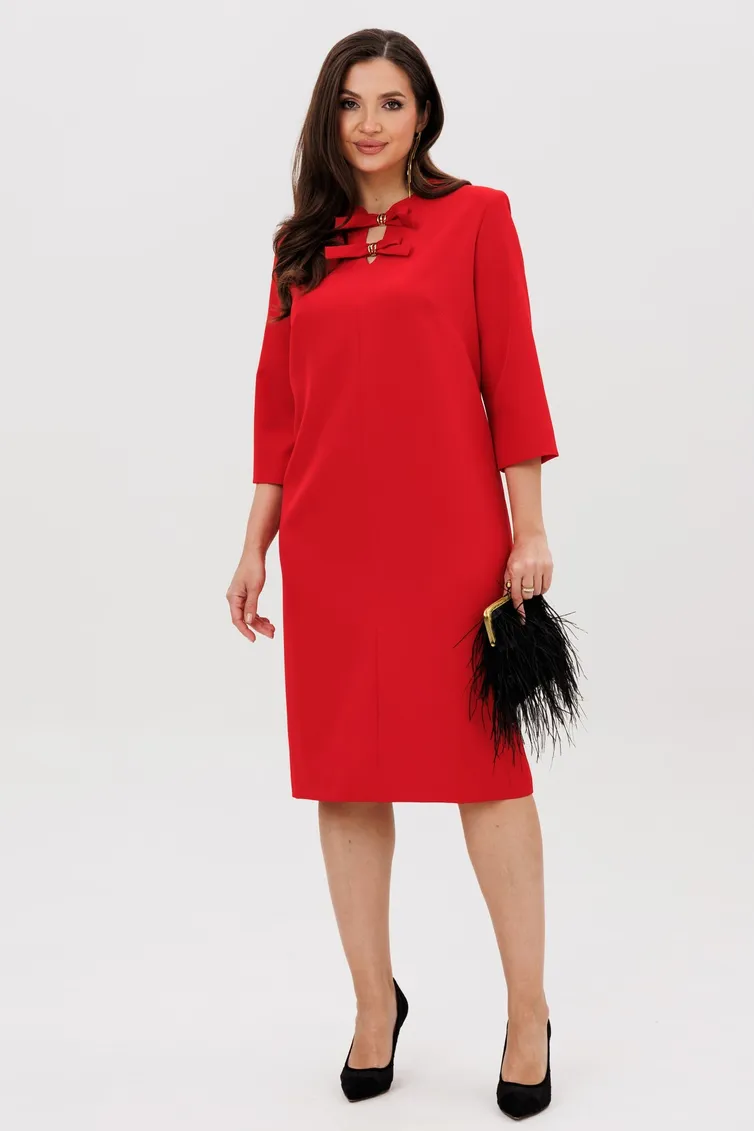 Sukienka Vilena-fashion #1095 krasnyj
