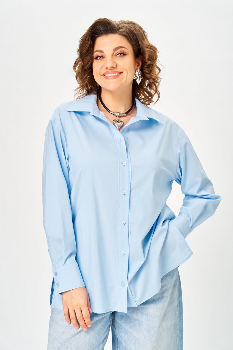 Рубашка Anastasia MAK арт. 1324 голубой