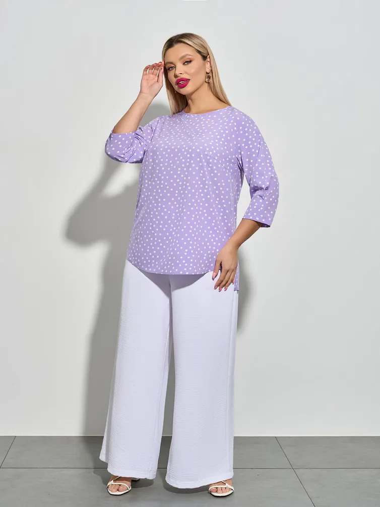 Bluzka DORA plus #0220-1 sirenevyj