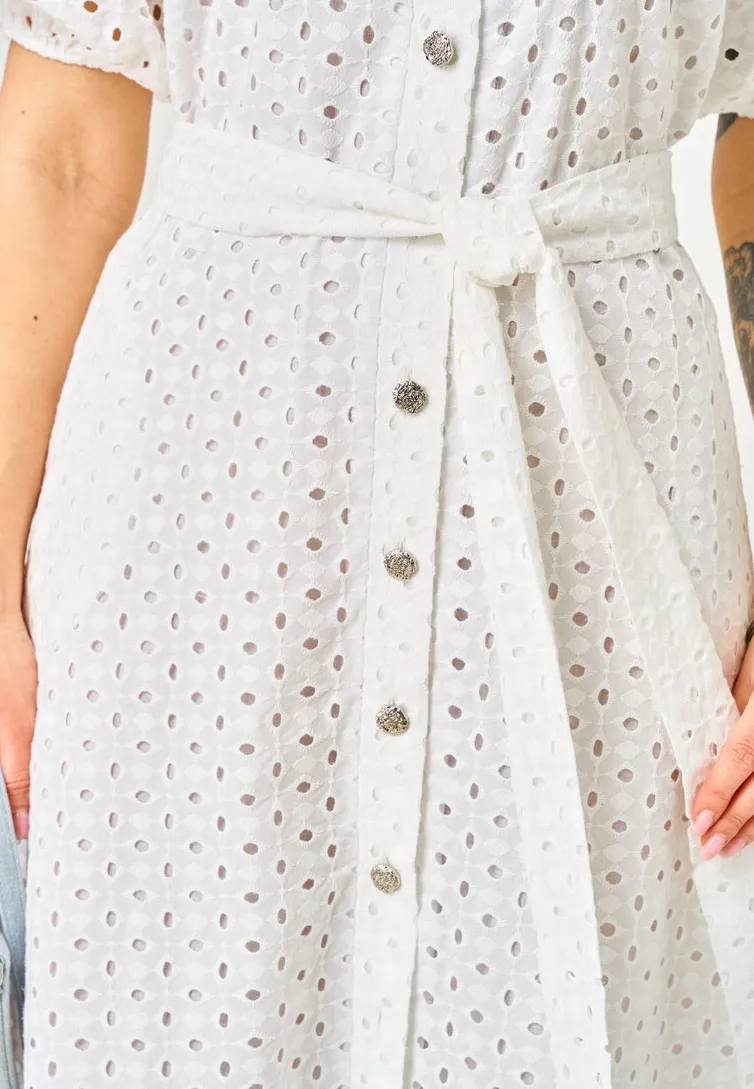 Sukienka Ava fashion #M-186 molochnyj