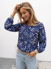 Blouse nika.pl #0204201 Emi-42 sinij zebra