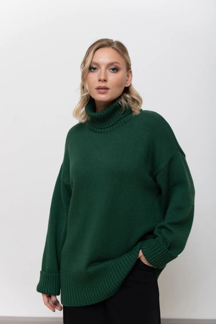 Sweter Romgil #RV0070-XL1 temno-zelenyj