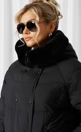 Coat Beautiful & Free 1018 chernyj