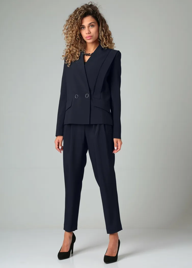 Garnitur Vilena-fashion #822 temno-sinij