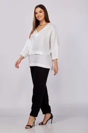 Bluzka MALI #625-057 belyj
