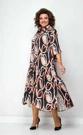 Dress Соломея Люкс 926/1 multikolor