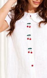 Блузка Elletto Life 13954 белый